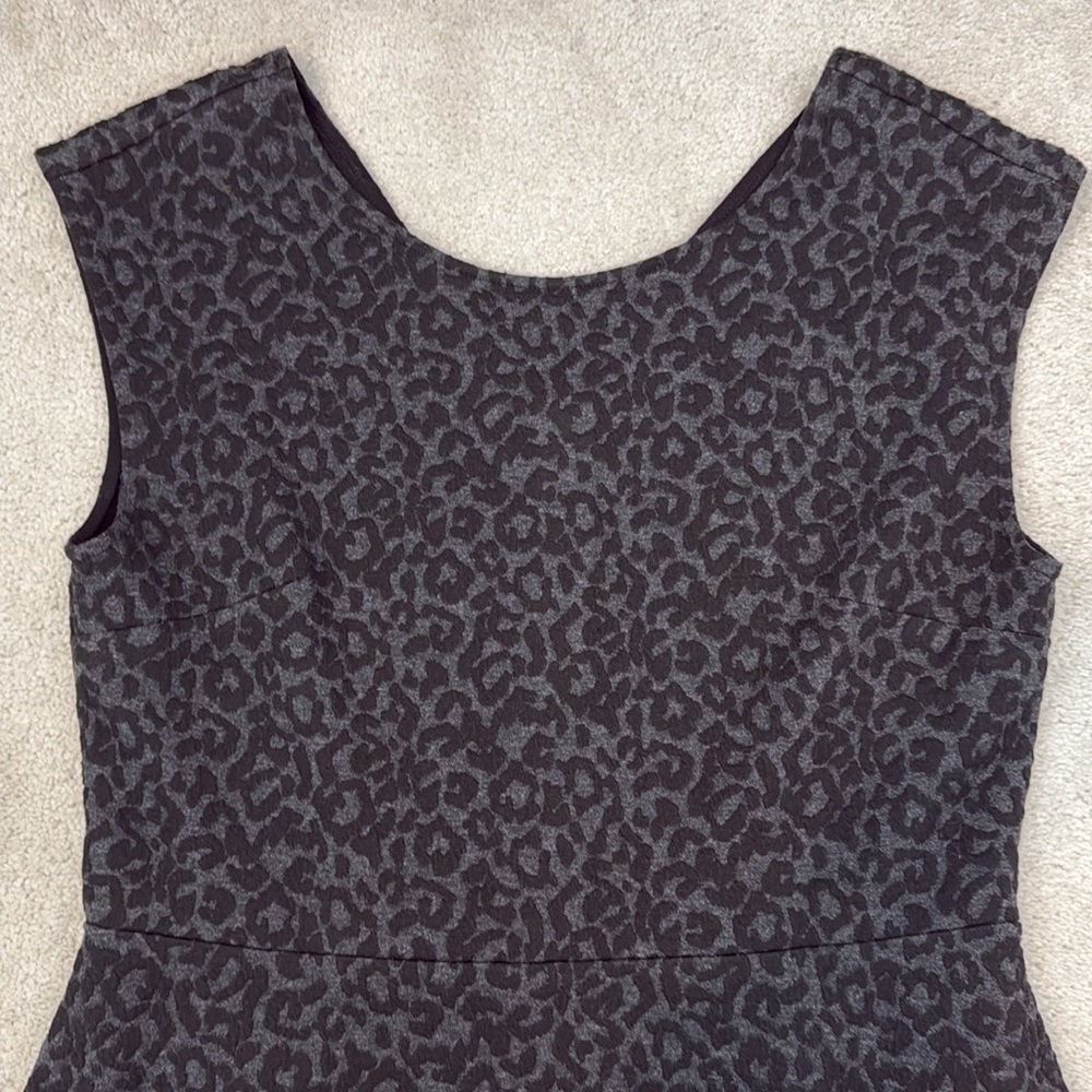 Loft 12 leopard print sleeveless dress